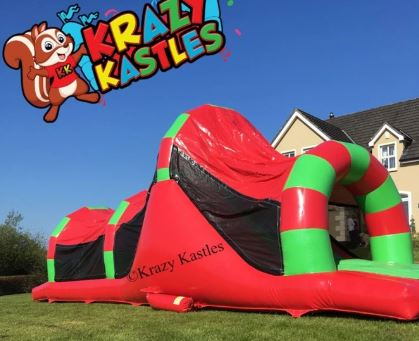 One of the inflatable assault courses available for hire in Co Fermanagh bouncy castle hire county fermanagh